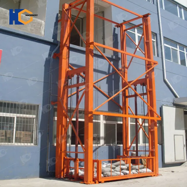 Guide Rail Cargo Lift with CE